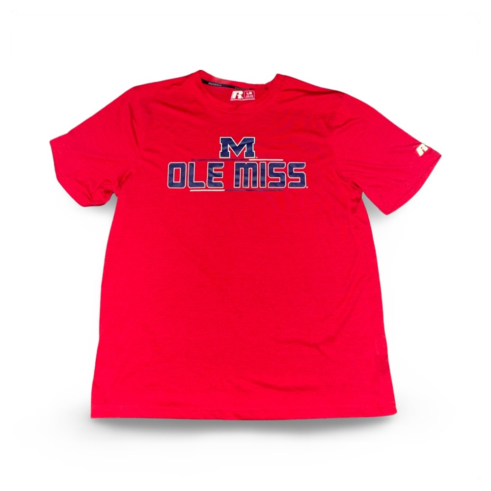 Ole Miss Rebels Dry-Fit T-Shirt by Russell Athletics: Large: SEC: March Madness